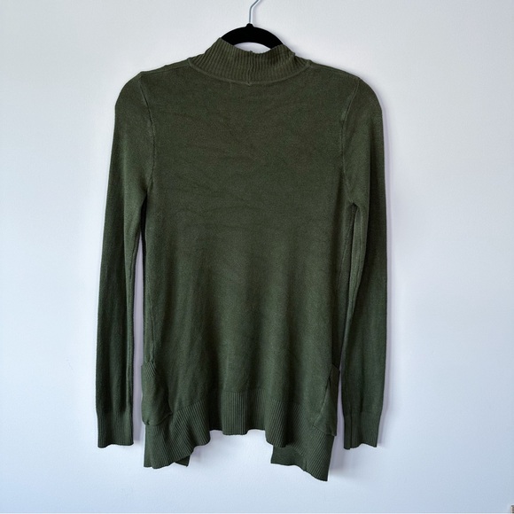 Bajee Collection Olive Green Open Front Cardigan Sweater S - Picture 3 of 11